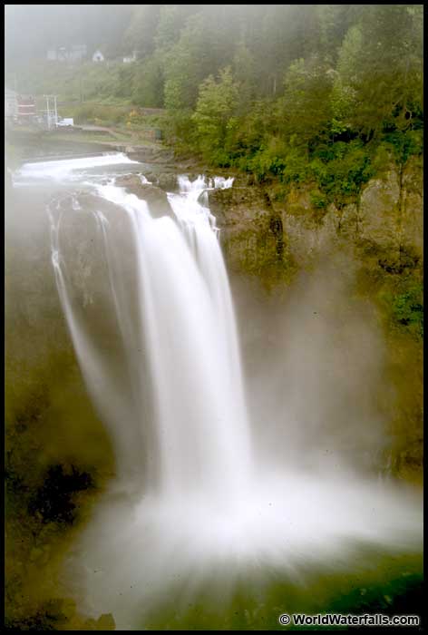 Snoqualmie Falls Washington, creates it's own foggy weather - Elements, Earth, Air, Fire, Water